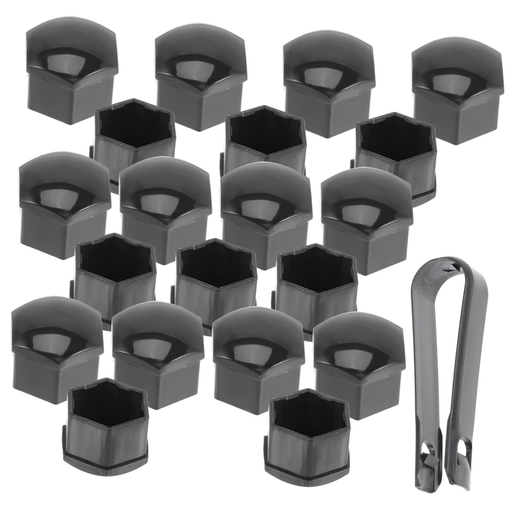 Alipis 20Pcs Car Lug Nut Covers Durable Wheel Screw Caps Cap Wear Resistant Compatible with Original Car Models
