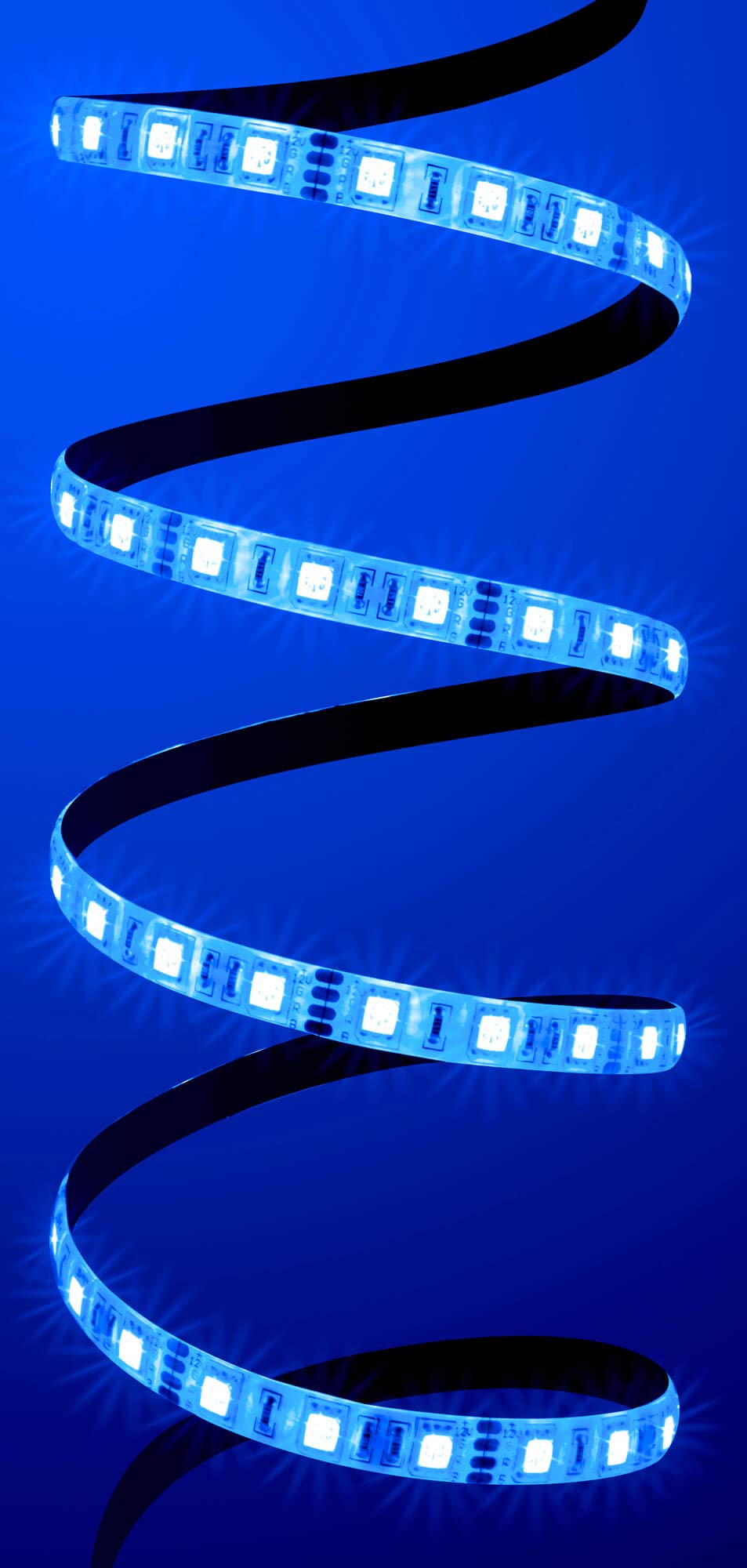 5 m juego Premium RGB LED Tira Luminosa con 60 LED/M (Protección IP65), controlador, mando a distancia de 24 teclas y fuente de alimentación de 5 a