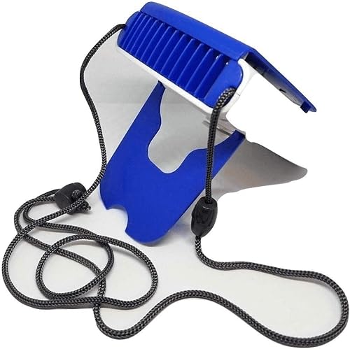 O2Cool 4.5 pulgadas de alto x 2.25 pulgadas de diámetro. Batería de 1 velocidad Ventilador personal