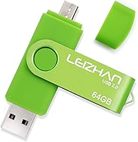 Vista 18 de Leizhan 32 GB OTG USB Flash Drive 64 gb128gb Pendrive de metal para teléfono inteligente Android Micro USB Pen Drive USB 2.0 para Samsung, Huawei
