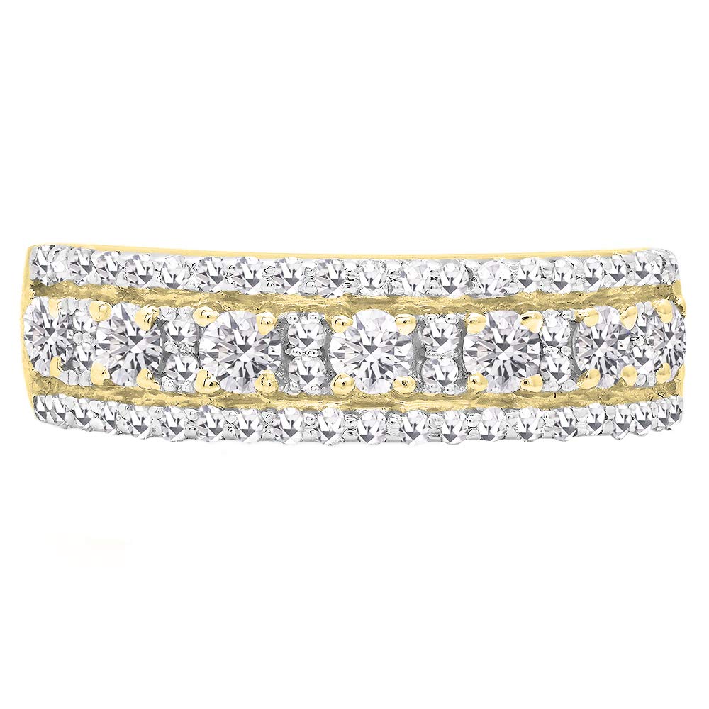 DazzlingRock Collection 14 quilates oro amarillo H-I Diamante cultivado en laboratorio