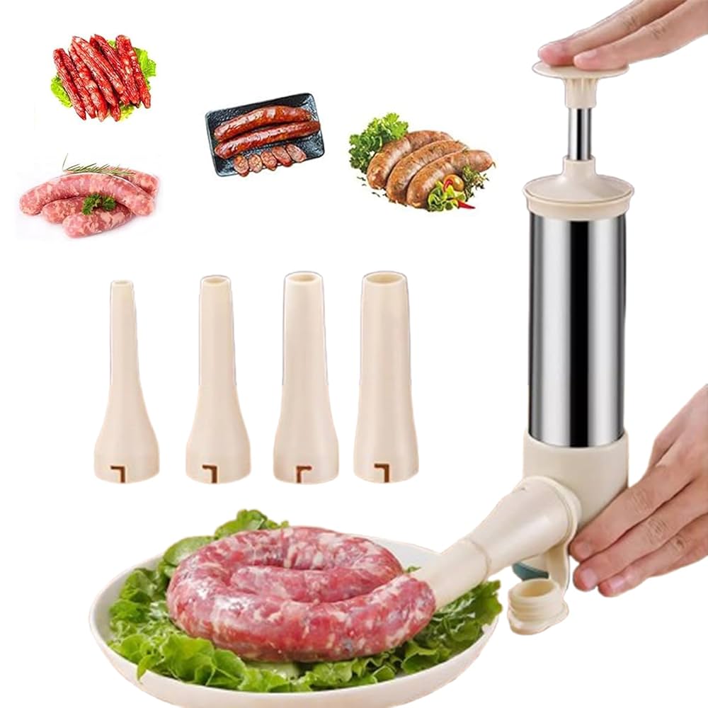 【コメント主品】手作りソーセージ　スタッファー　充填機 Amazon｜ソーセージスタッファー充填器 ソーセージメーカー 4