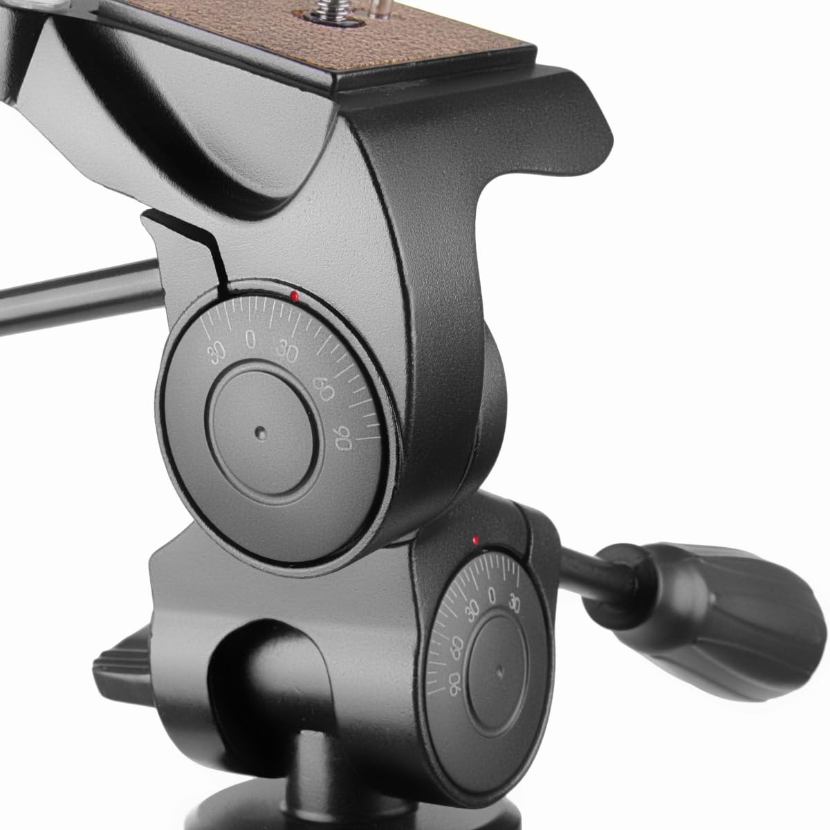 Walimex Pro FT-6653H aluminiowy Pro-3D przechylacz (obciążalność 6 kg, kontrola frykcji, duża płytka do szybkiej wymiany, zabezpieczenie przed upadkiem)