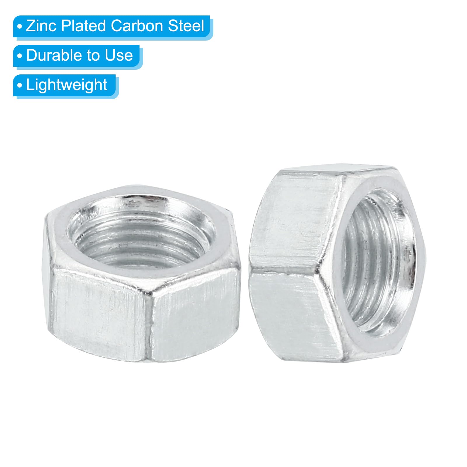 PATIKIL M10x1.0 Steel Hex Nuts - Image 4