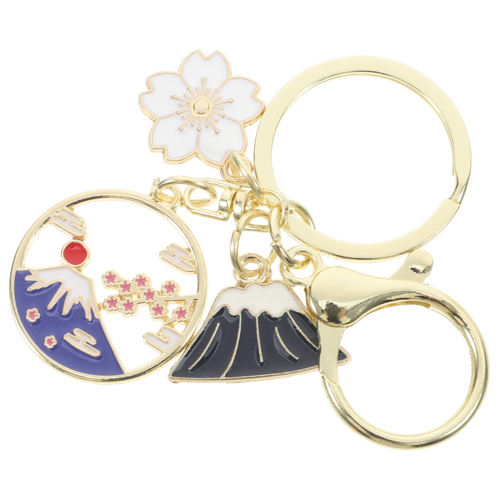 Mt. Fuji & Cherry Blossom Key Charm