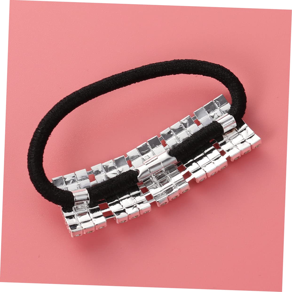 12stücke Elastische Haargummis Mit Strass Wasserfeste Haarbänder Für Mädchen Und Damen Als Ponytail Und Modisches Armband Für