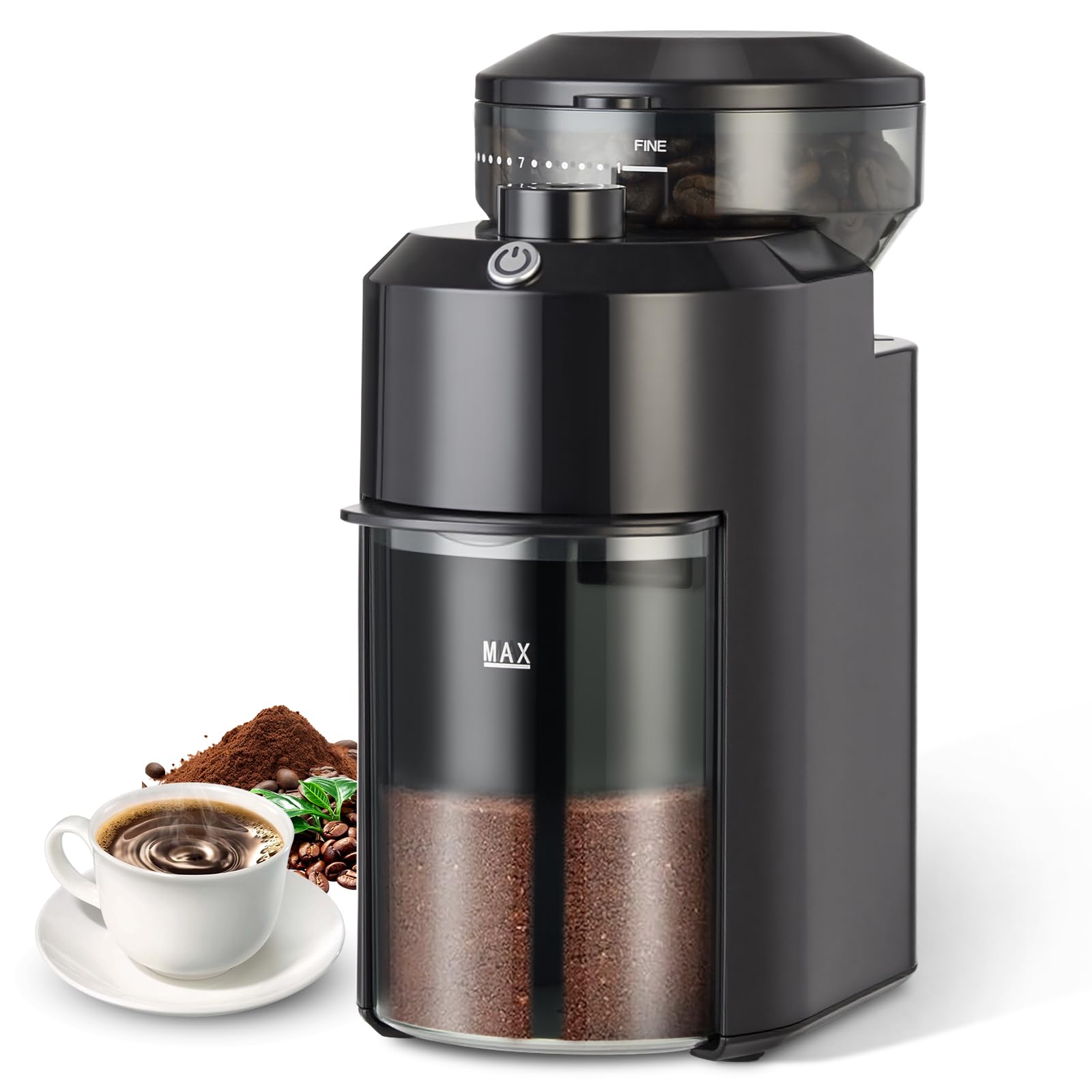 Moedor de Café Elétrico Burr 220V, Com 28 Configurações Ajustáveis | Moedor Cafe,