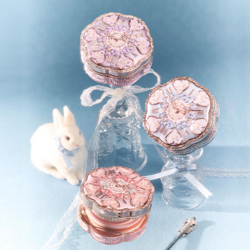 Flower Knows Bunny Garden Cushion Cream Foundation,Buildable Coverage with Long-Lasting&Lightweight Color,Moisture,Natural Stain Glowy Finish Makeup,Vegan,Perfect Face Makeup Gift(C01 Cool Alabaster) - Image 9