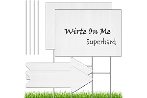 Blank Yard Signs with Stakes 18x12 for Real Estate, Yard Sale, Custom Outdoor Use