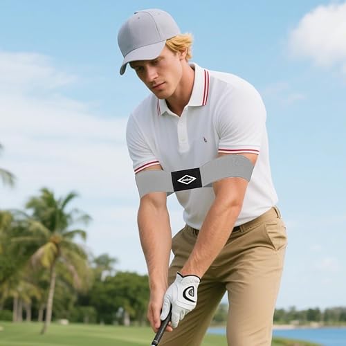Vista 69 de Scott Edward Pro Golf Swing Training Aid,Swing Correcting Arm Band Correct Training Swing Gesture Alignment Practice Tool for Golf Beginners,Man and