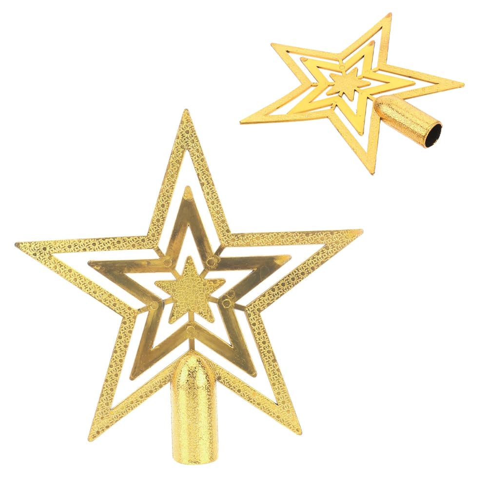 Árbol Navidad Topper, Estrella Punta Arbol Navidad, Christmas Tree Topper, Topper de árbol de Estrella para Decoración,20CM