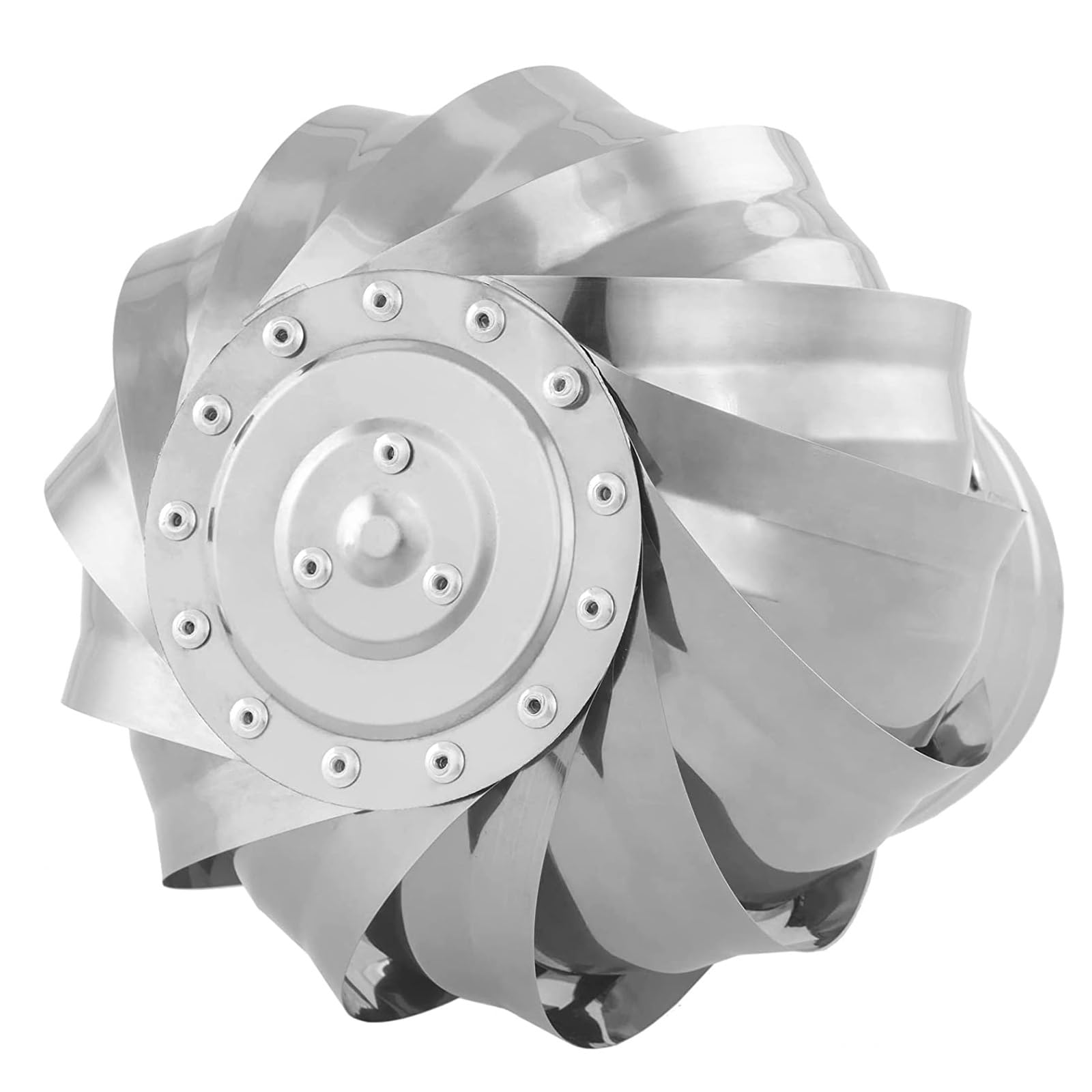 Chimney Cowl, Exhaust Cap, Roof Flue Vent, Auto Rotating by Wind/Airflow,and Mute The Cover(250mm 9.8in)