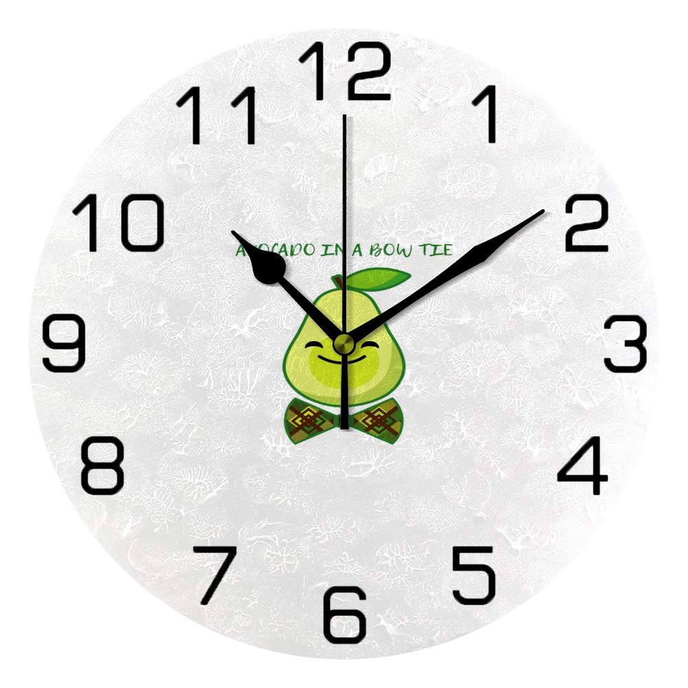 Horloge murale ronde décorative pour chambre et cuisine créative