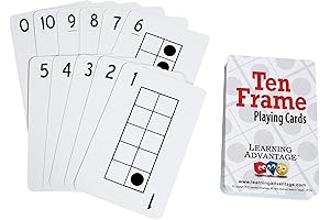 LEARNING ADVANTAGE Ten Frames Dice Cards