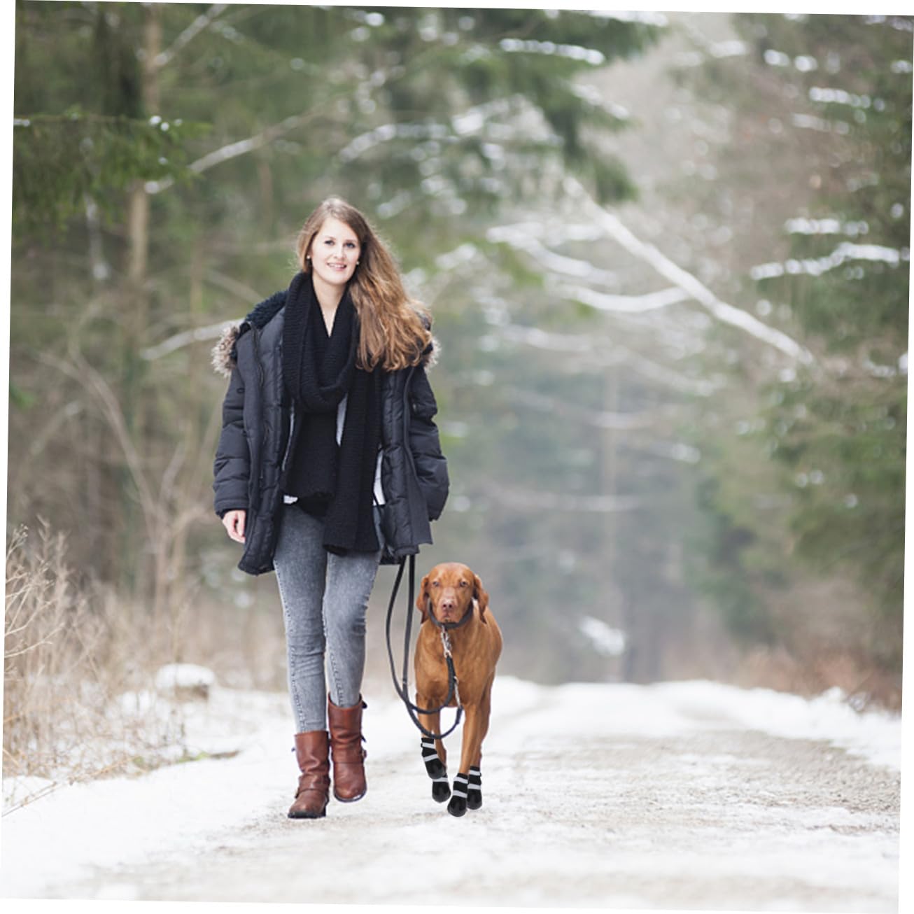 BESPORTBLE 8 STK Haustier Hund Winterschuhe Welpenstiefel für kleine Hunde Haustierschuhe für kleine Hunde hundeschuhe hundepfote Dog Shoes Stiefel für Haustierhunde Hund warme Stiefel Black