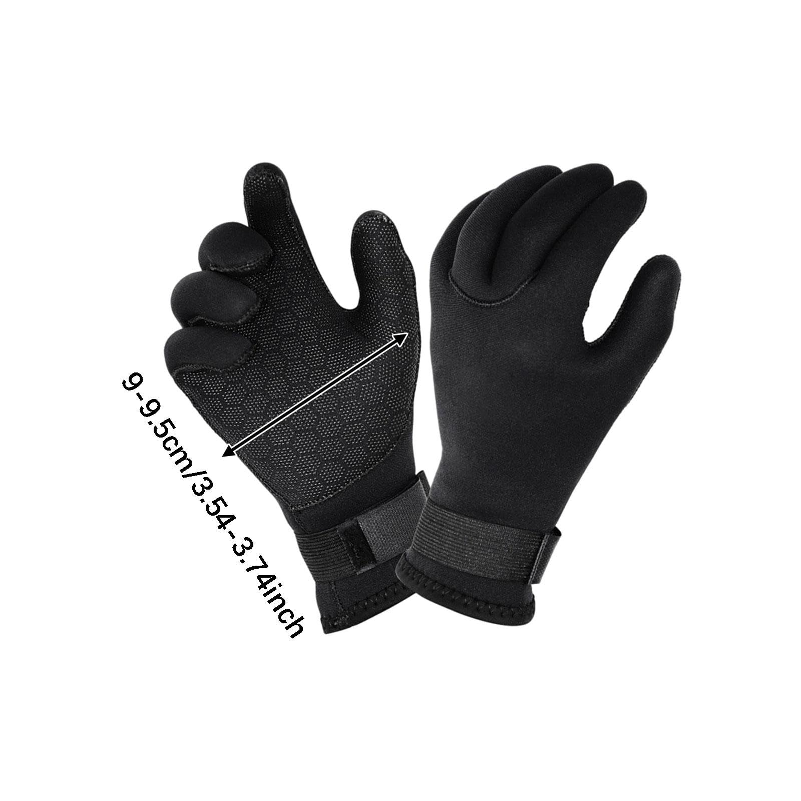 Harilla Guantes de Buceo, Guantes de Surf, Neopreno de 3 Mm, Protección de Manos, Traje de Neopreno, Guantes de Invierno (Talla L) para Deportes Acuáticos, Es
