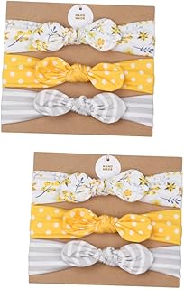 SAFIGLE 6 Peças De Tiaras Infantis Faixas Elásticas Para Crianças Ternos Elásticos Laços De Cabelo Para Bebês Laços De Cabelo Infantis Laços De Cabelo Infantis Terno Infantil