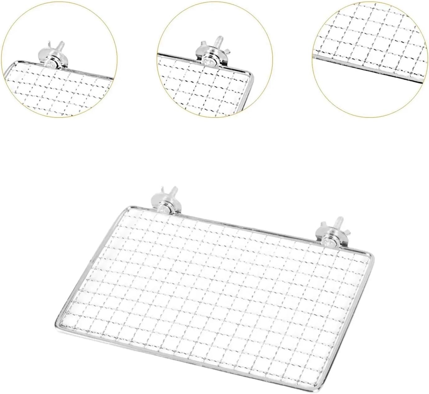 2 Pcs Parrot Perch Stainless Steel Easy to Clean Cage Accessories for Cockatiels Cockatoos Canaries Budgerigars