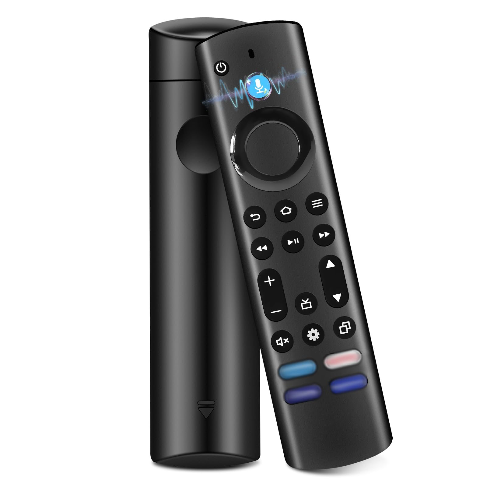 Ersatz-Sprachfernbedienung (4 Gen) Kompatibel mit AMZ F-i-re Stick TV (2 Gen & 3 Gen & Lite & 4K & 4K MAX), für Smart TV Cube (2 Gen & 3 Gen) mit Vier Schnelltasten und Sprachfunktion
