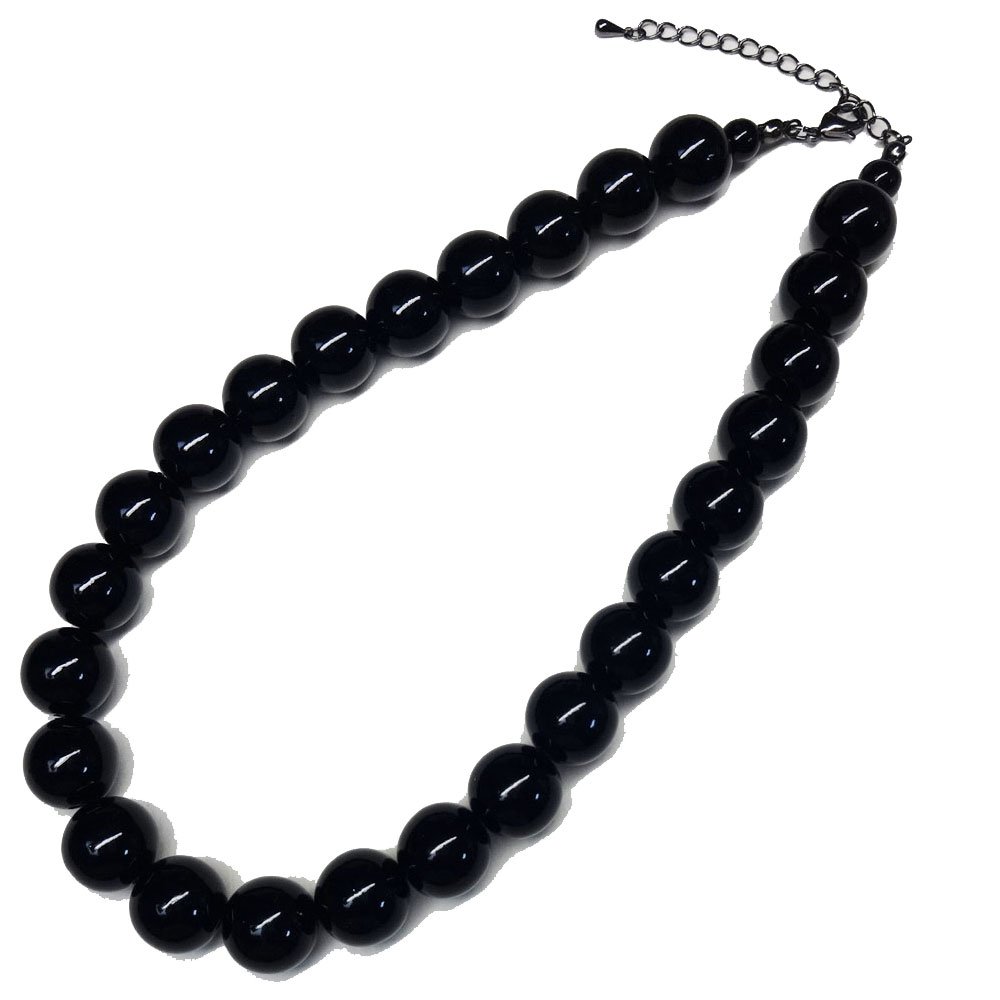 ラワー ネックレス 黒 ブラック jun ashida - モノトーンネックレス | ONLINE STORE