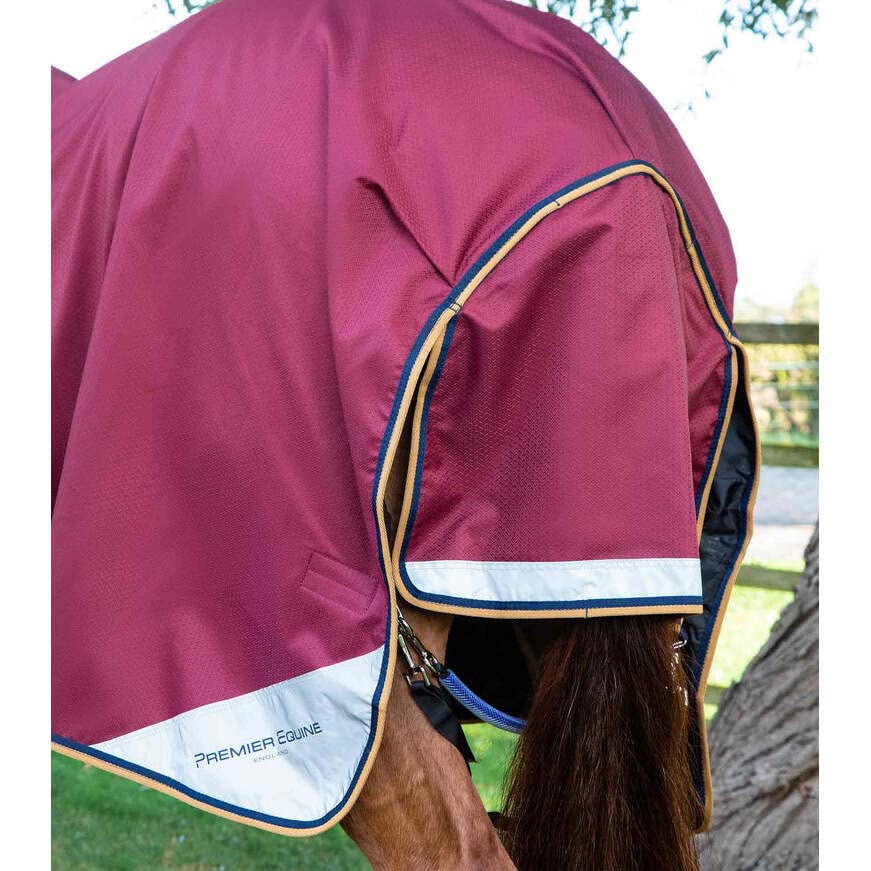 Coperta per cavalli da esterno con copricollo Premier Equine Akoni Stratus 0g