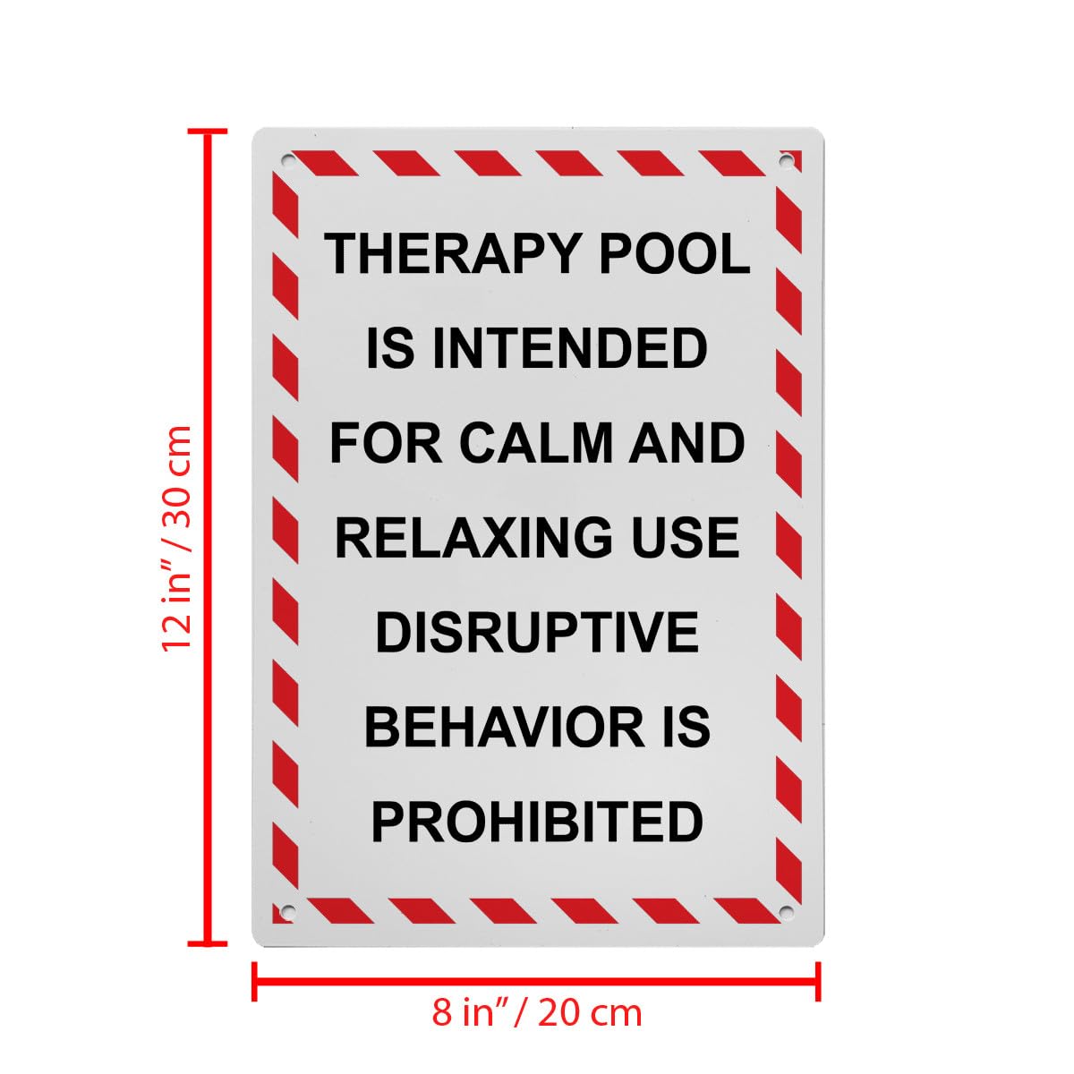 Therapy Pool Is Intended For Sign, 8.5 x 11 in