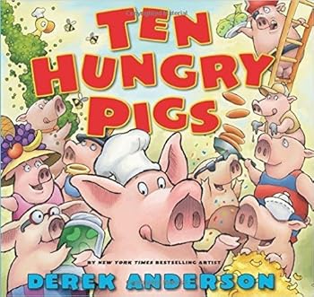 Paperback Ten Hungry Pigs Book