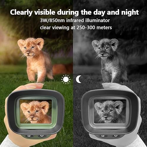 Miniatura 2 de Gafas de visión nocturna, prismáticos digitales de visión nocturna infrarroja de 2.5 K y 48 MP para adultos, alcance de visión nocturna con zoom