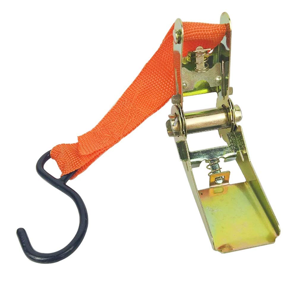 Cinghie di Ancoraggio Cinghia di Ancoraggio con 2 Cinghie a cricchetto con Ganci a Forma di S per Attrezzature da Prato Imballaggio del carico per Camion, Bagagli
