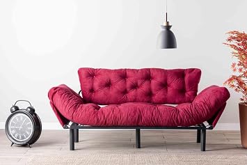 Pafu Nitta Triple Sofa - Claret Red