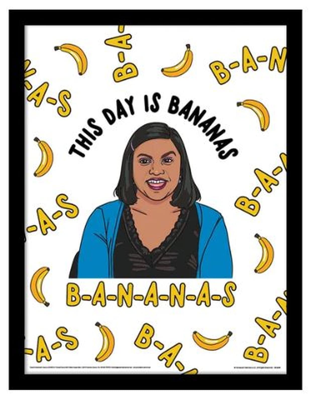 Pyramid International The Office Poster Framed Print Collector's Edition (This Day is Bananas Design) 30cm x 40cm - Official Merchandise