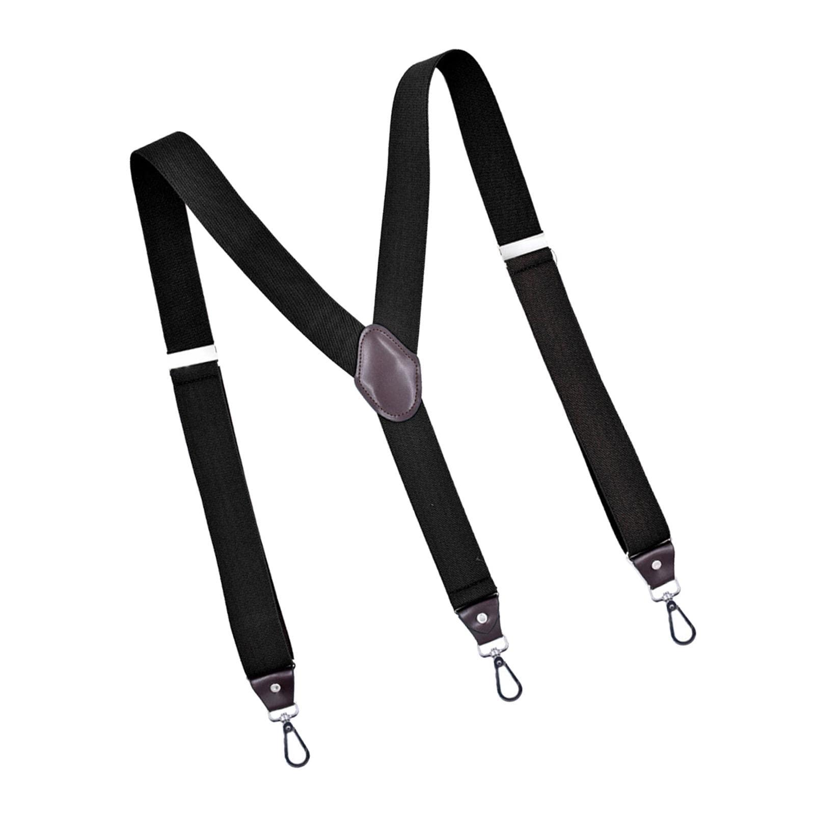 nivaa Fashion Men's Suspenders Pants Adjustable Unisex Adjustable Y Back Black-picture-29