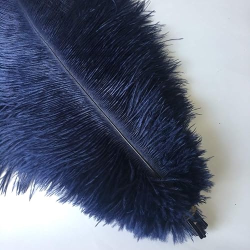 Miniatura 7 de Shekyeon 12-14 pulgadas 118-138in plumas de avestruz para centros de mesa de boda paquete de 10 blanco