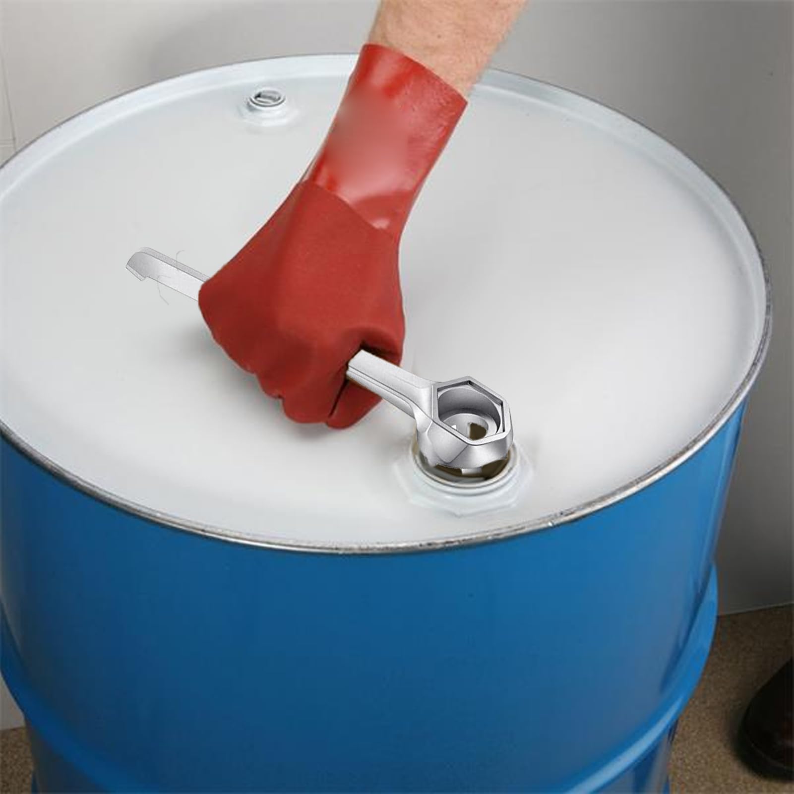 Generisch , Clé en aluminium pour ouvrir - Clé de bidon - Ouvre-fût - Outil pour ouvrir des fûts de 10, 15, 20, 30, 50, 55 gallons