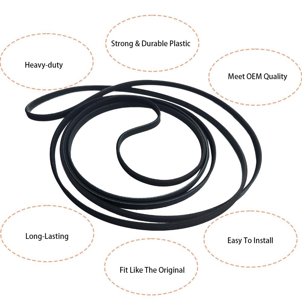 Ricambio Cinghia Essiccatore Cinghia Essiccatore 92 Pollici - Ricambio Per Kenmore, Maytag, Whirlpool, Amana Ricambio 341241 Per Kenmore Maytag - Foto 5