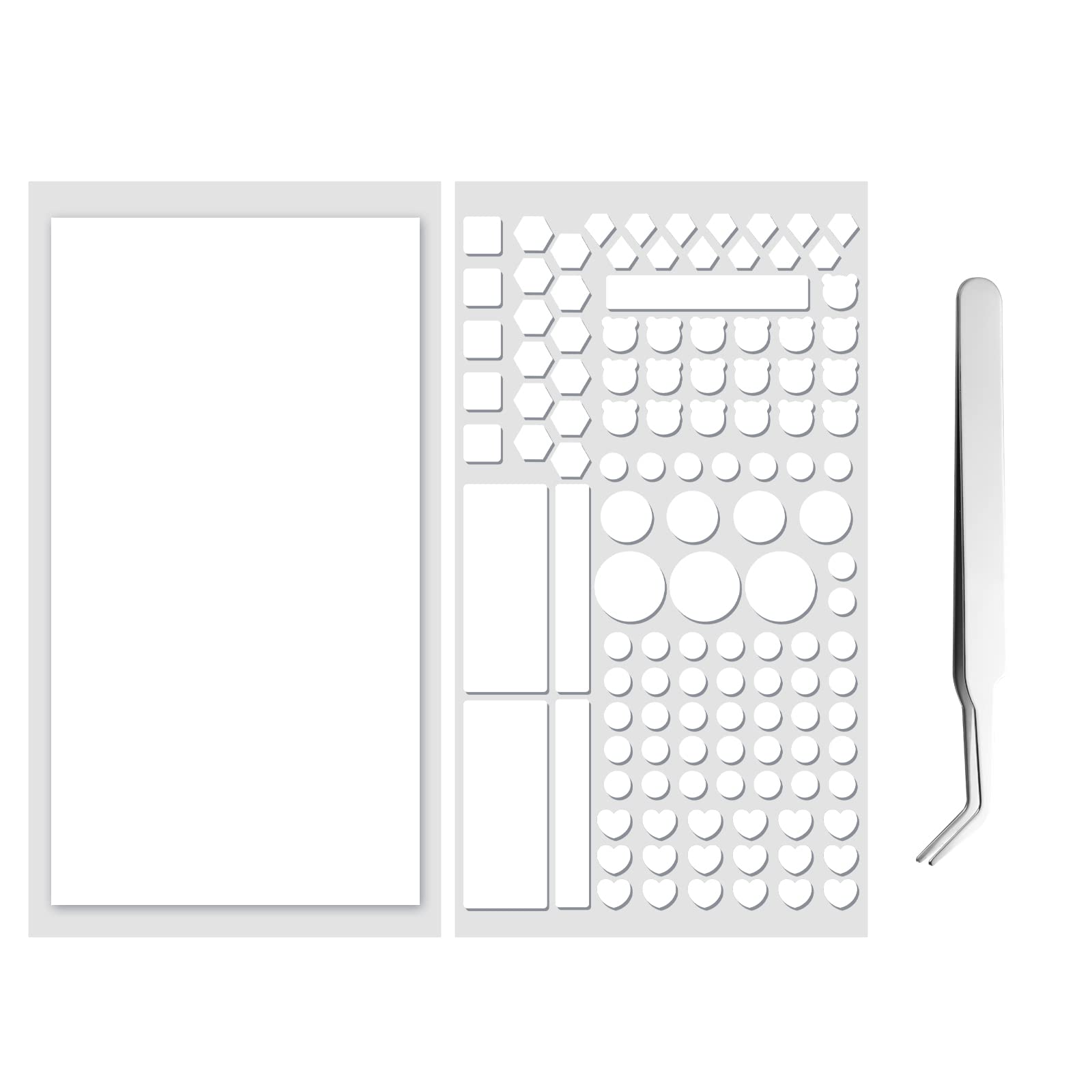 Pack of 2 Light Blocking Stickers with Tweezers Light Dimming LED Filter for Routers Watches and Electrical Appliances, LED Covers Blackout (White)-image-43