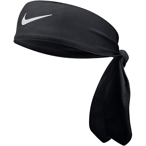 NIKE Dri-Fit Fury Sweat-Wicking Head Tie - Unisex (Black)