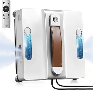 Fensterputzroboter, Elektrischer Fensterputzer mit 4 Düsen, 3200 Pa Fensterroboter Intelligente Pfadplanung, Fensterreiniger Roboter mit sprühfunktion