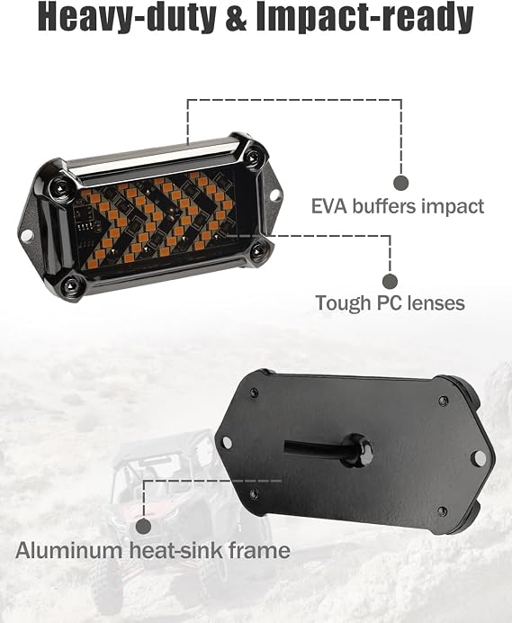 UTV Turn Signal Kit with 110dB Horn, Plug and Play