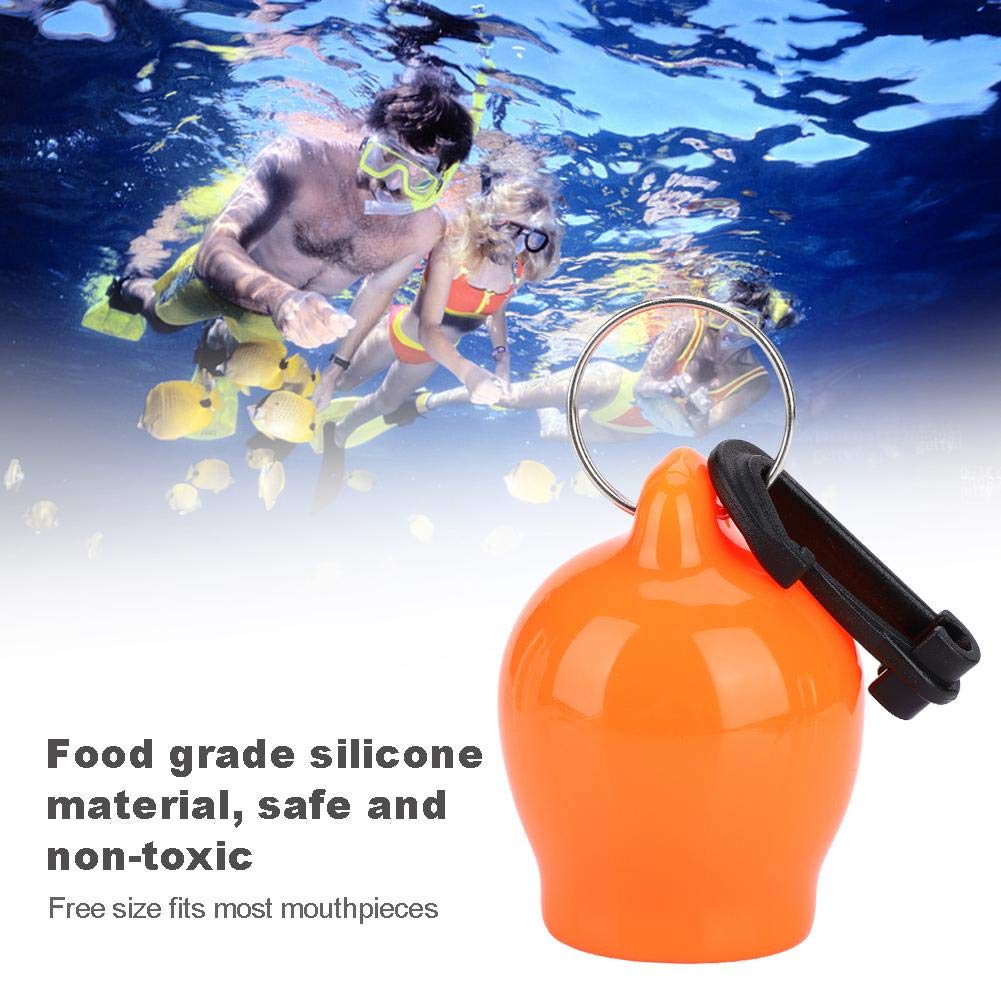 Embout Buccal Détendeur Silicone Pour Plongée - Support Octopus Avec Clip, Portable, Orange