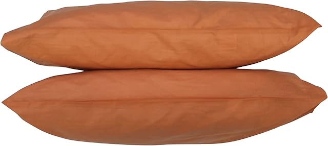 SWANKY HOME Pillowcase 2 pack | 200 Thread Count Soft Cotton Blend | 50 x 75 cm Pillow Case Pair (Peach)