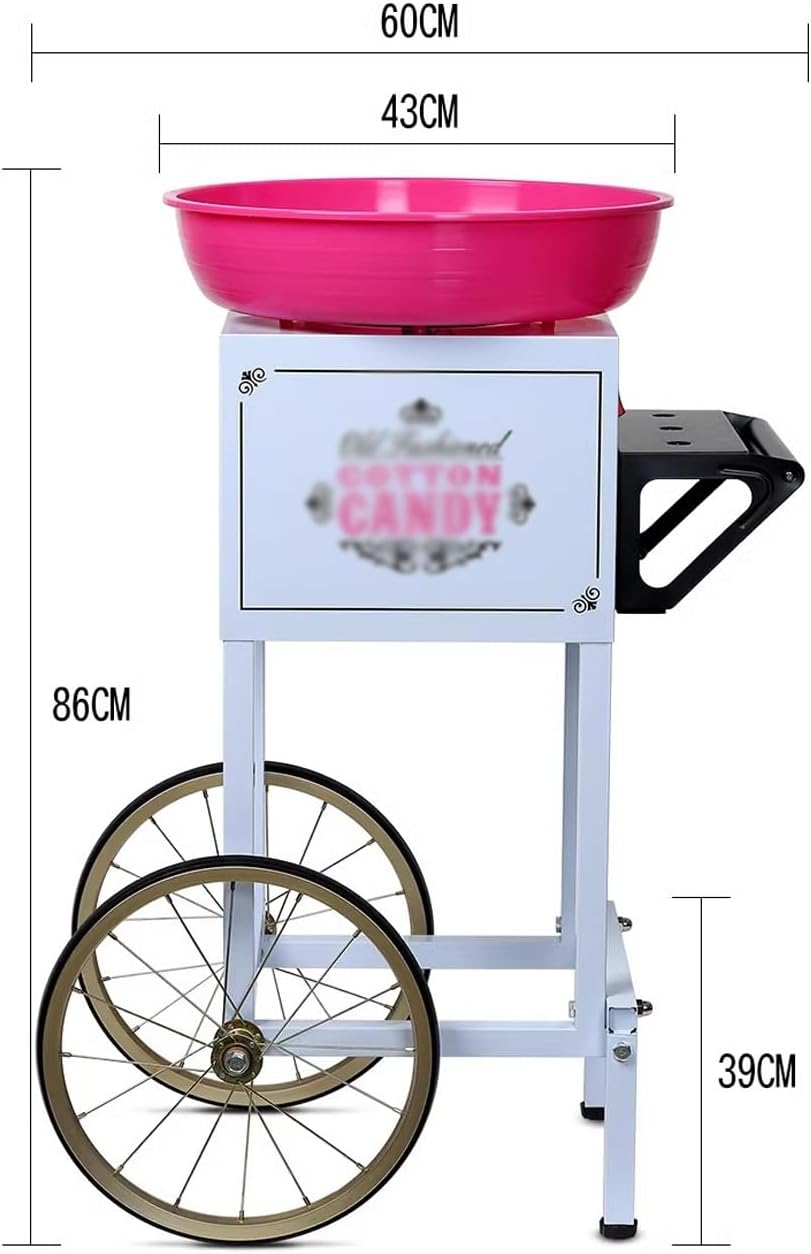 Cotton Candy Machine Cotton Candy Fully Automatic Retro Fancy Electric Cotton Candy Machine for Commercial Activity Stalls Kids Candy Machine (Color : B)