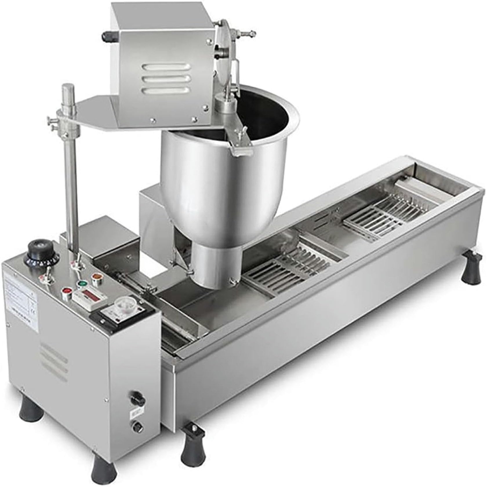 Máquina para Hacer Donas: Máquina Automática para Hacer Donas con Panel De Control Inteligente Y Tolva De 7 litros para Una Producción Eficiente.,