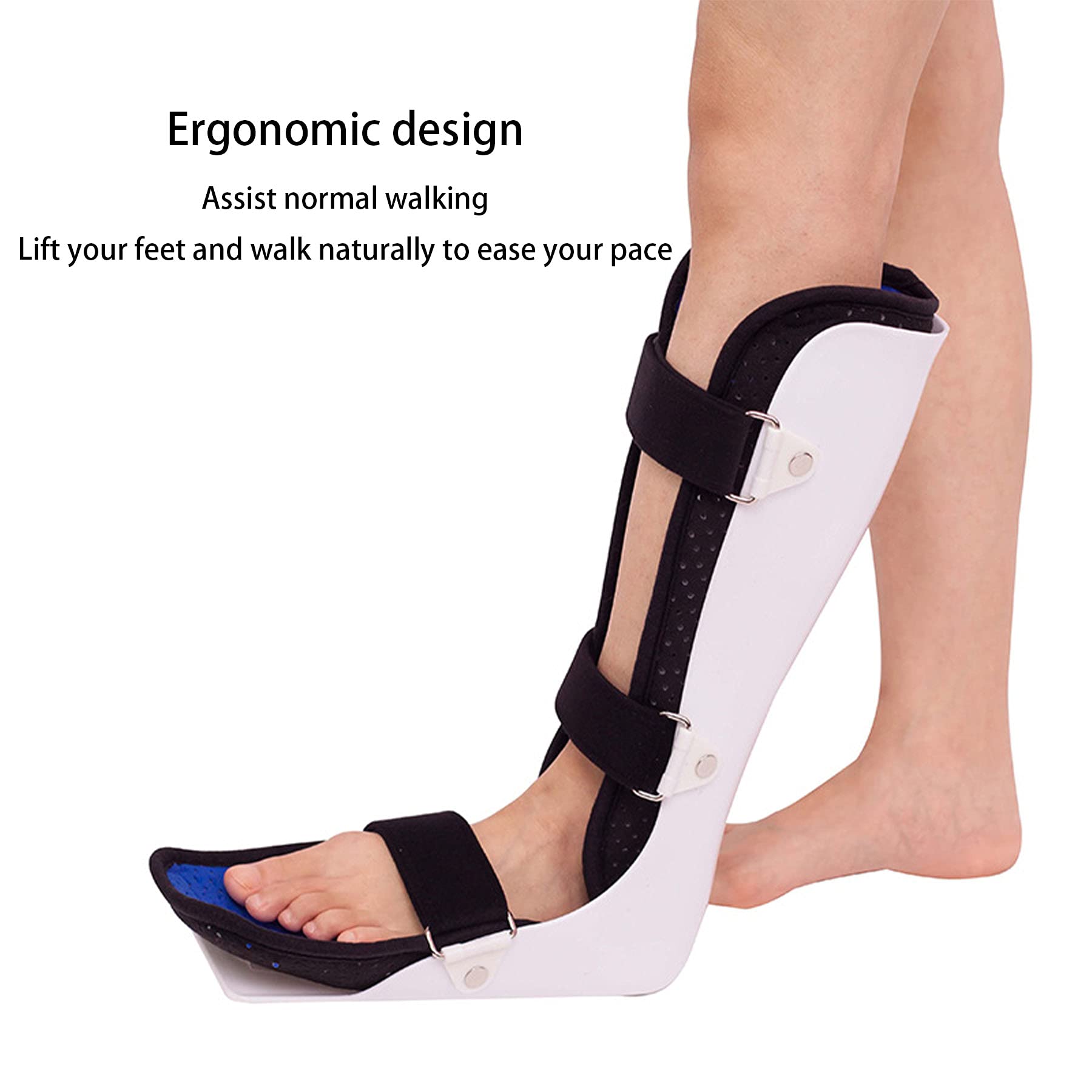 Ortesis de Caída de Pie Soporte para Lesiones Nerviosas Tendinitis de Aquiles Fascitis Plantar Alivio de Presión Soporte Ortesis de Tobillo y Pie Férula de Soporte de Pie Caído