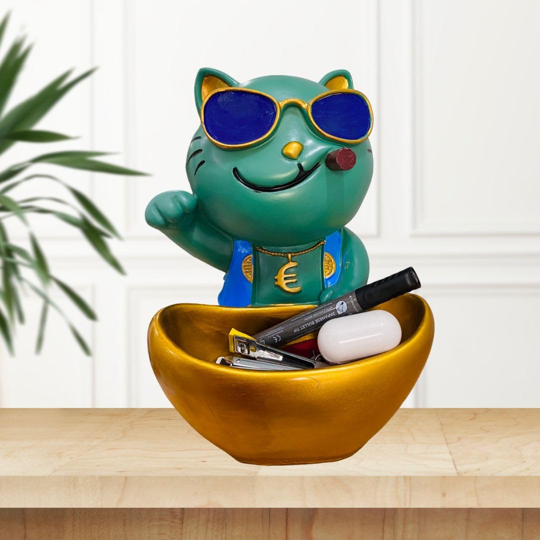 Buy VISKAA STORE Lucky Tom Cat Showpiece Key, Accessories Holder
