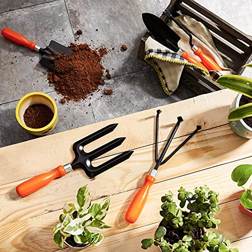 N.A Supplier Gardening Tools Kit Durable Gardening Tool Kit for Home Gardening Tools Weeder, Big Trowel, Fork,Cultivator(Set of 5 )