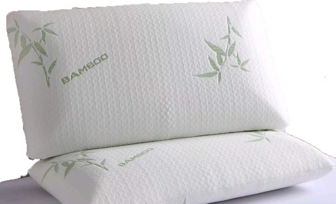 Ms Polyurethane Foam Bamboo Pillow Head Neck Support Anti-Allergy & Anti Bacterial Orthopedic Pillow (Pack 1)