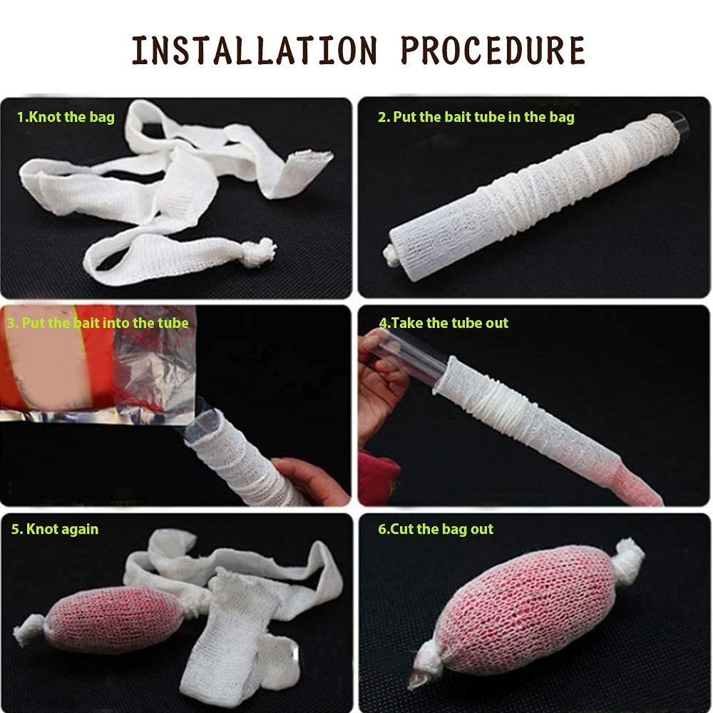 INOOMP 5M Carp Fishing Tackle PVA Mesh Water Dissolving