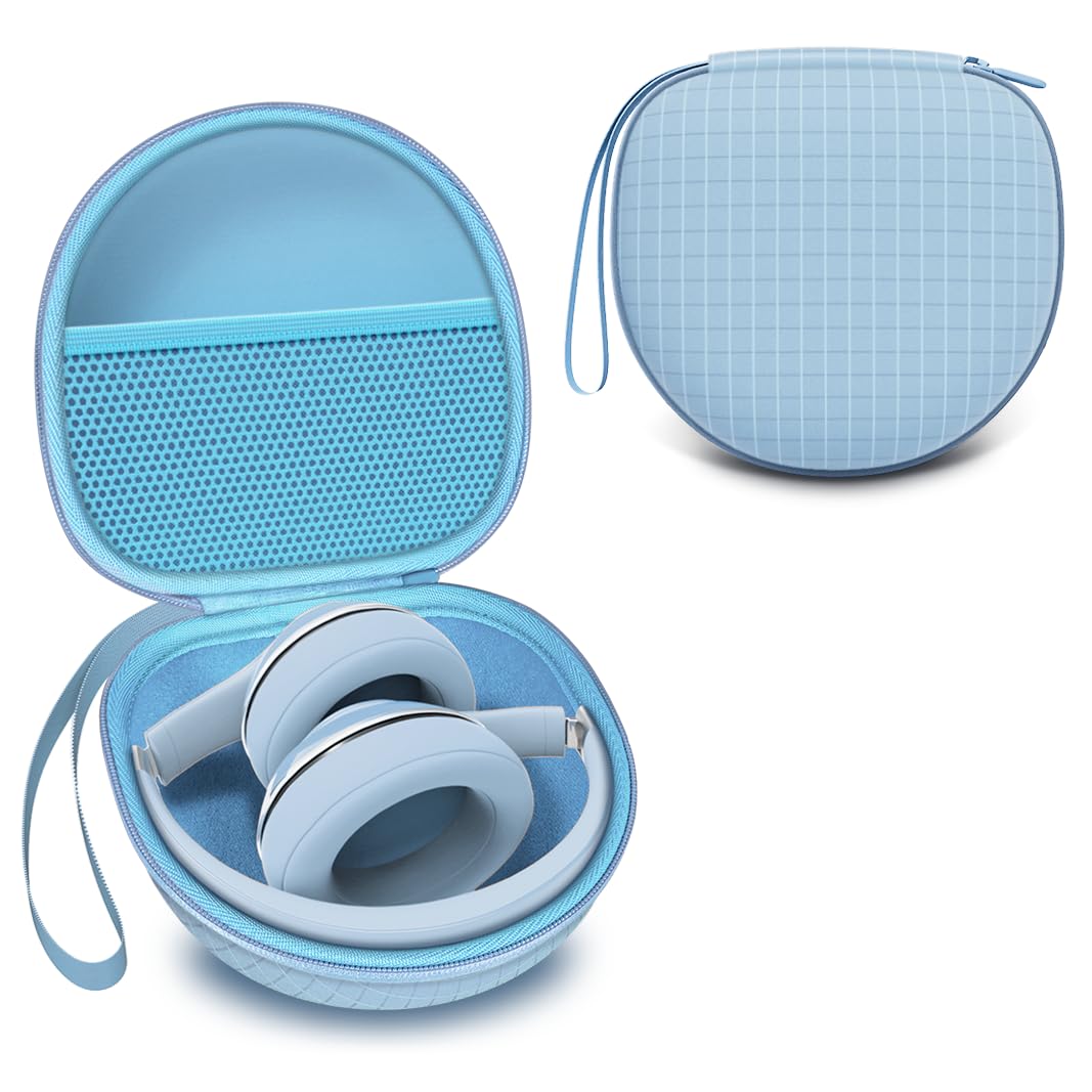 Headphone Case for Soundcore Anker/Beats/BERIBES/JLab Headphones,Light Blue