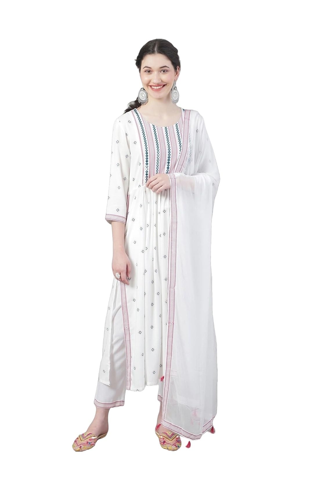 HSD Indian Kurti Set for Women with Dupatta Ethnic Wedding Party Wear Plus Size Dress